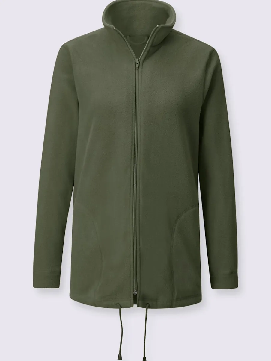 Veste polaire avec col montant et deux poches