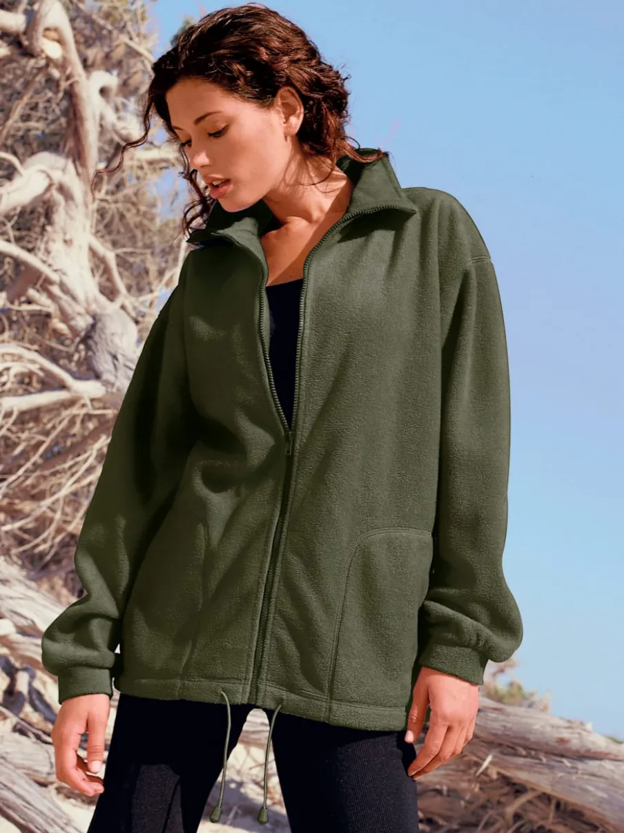 Veste polaire avec col montant et deux poches