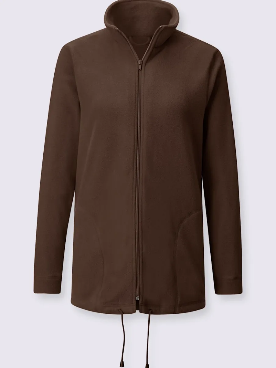 Veste polaire avec col montant et deux poches