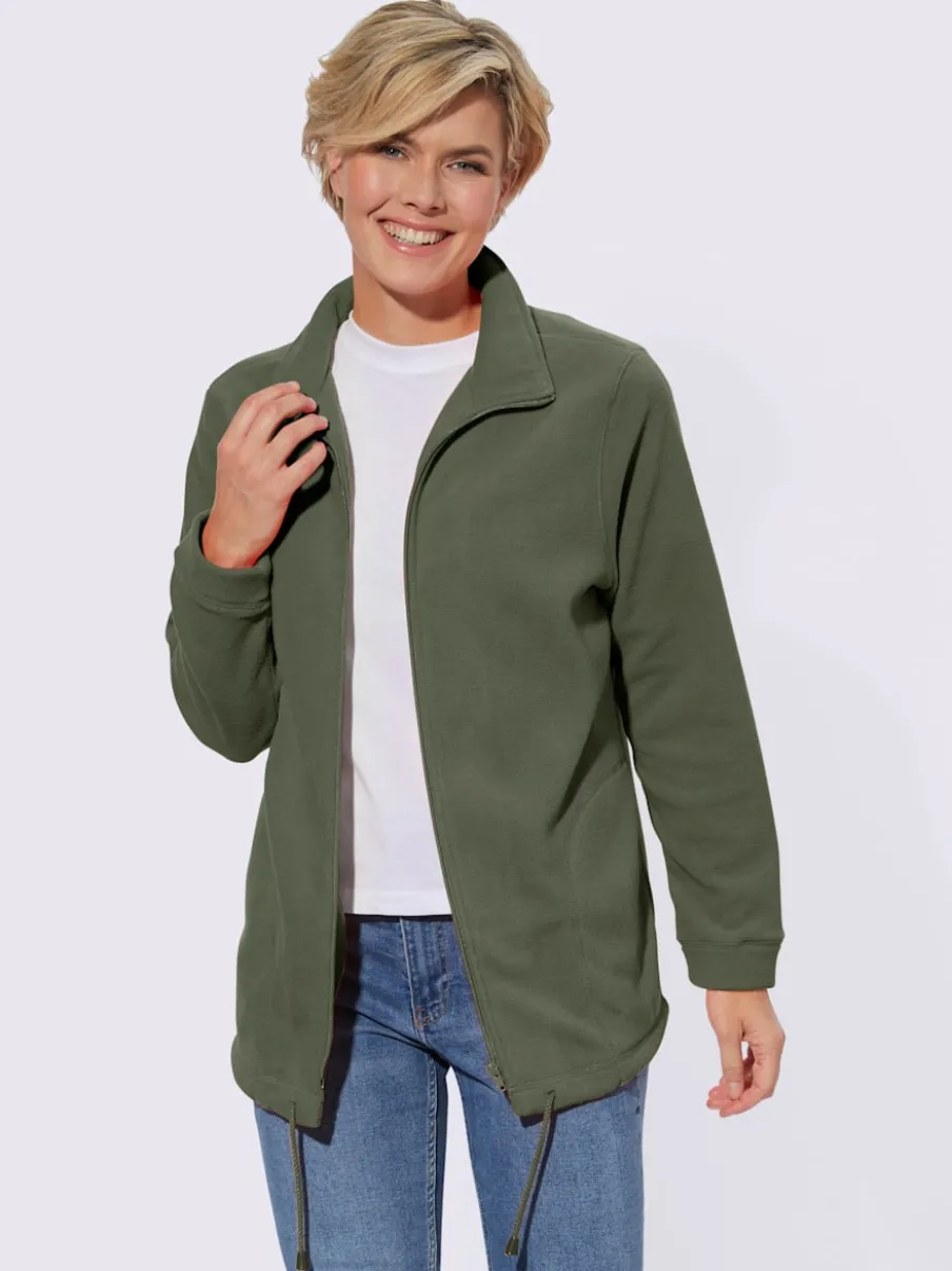 Veste polaire avec col montant et deux poches
