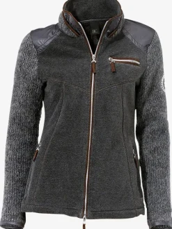 Veste polaire avec empiècements en tricot et poches