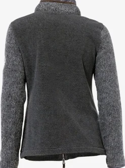 Veste polaire avec empiècements en tricot et poches