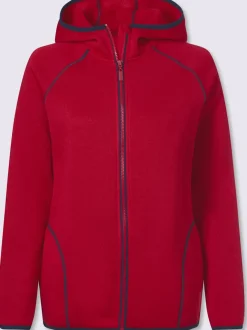 Veste polaire à capuche qualité tricot-polaire