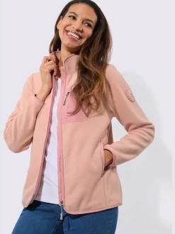 Veste polaire col montant arrondi
