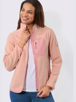 Veste polaire col montant arrondi