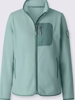 Veste polaire col montant arrondi