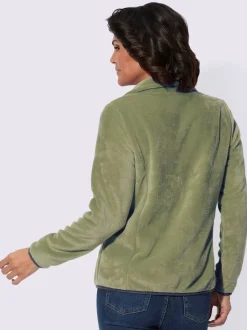 Veste polaire col montant à poches zippées pratiques