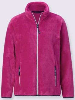 Veste polaire col montant à poches zippées pratiques