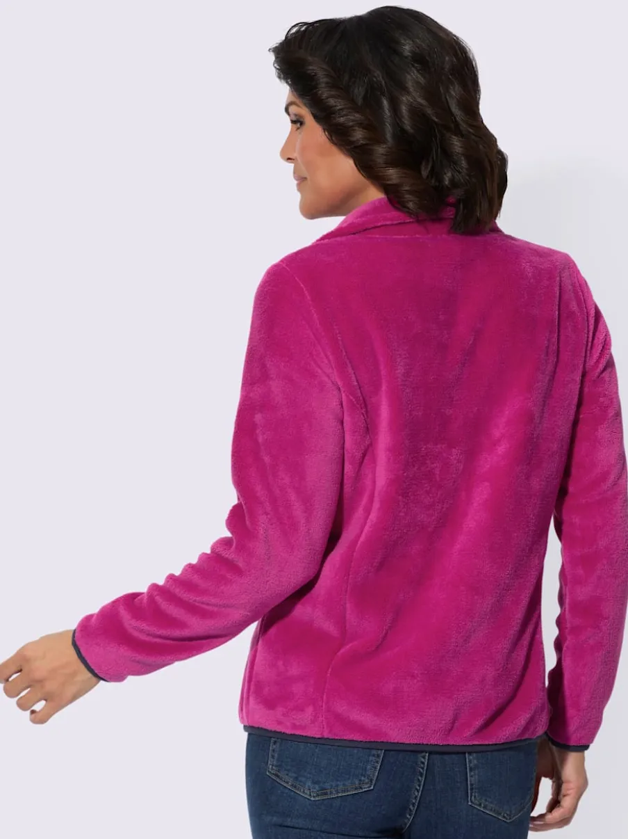 Veste polaire col montant à poches zippées pratiques
