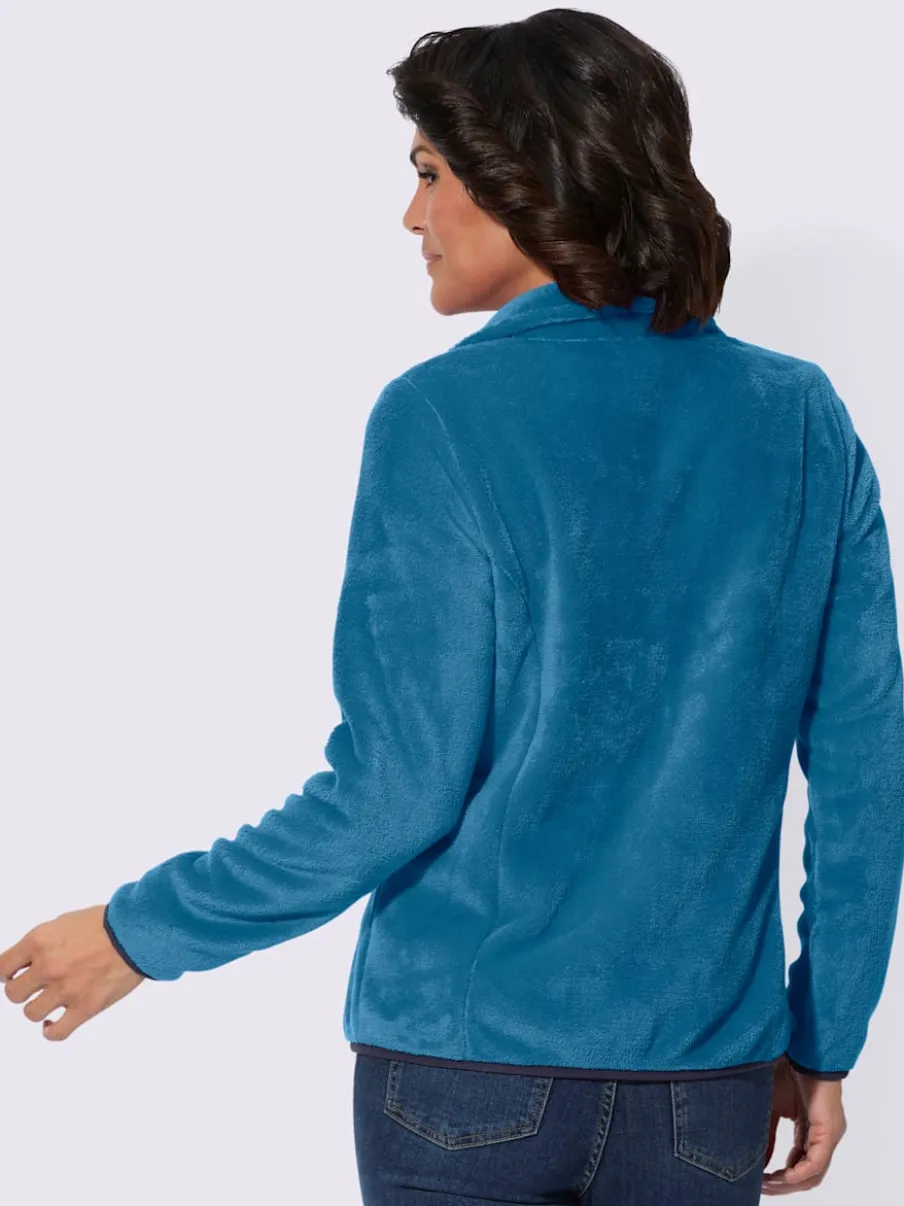 Veste polaire col montant à poches zippées pratiques