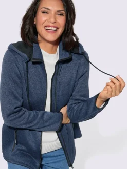 Veste polaire contrastes décoratifs