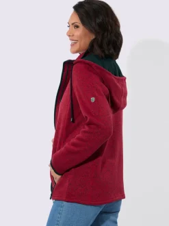 Veste polaire contrastes décoratifs