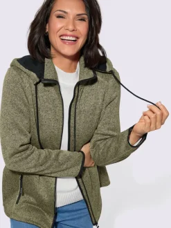Veste polaire contrastes décoratifs