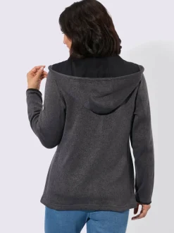 Veste polaire contrastes décoratifs