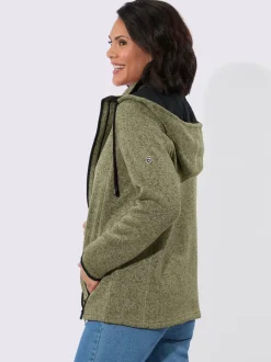 Veste polaire contrastes décoratifs