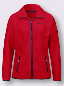 Veste polaire douce avec col transformable et poches zippées