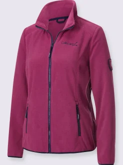 Veste polaire douce avec col transformable et poches zippées