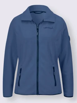 Veste polaire douce avec col transformable et poches zippées