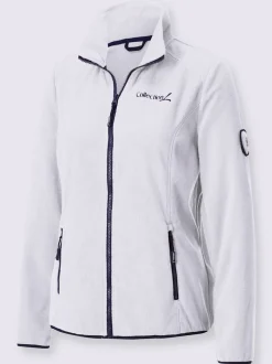 Veste polaire douce avec col transformable et poches zippées