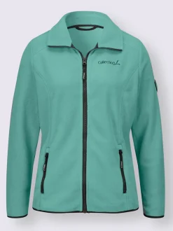 Veste polaire douce avec col transformable et poches zippées