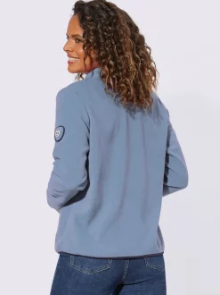 Veste polaire douce avec col transformable et poches zippées