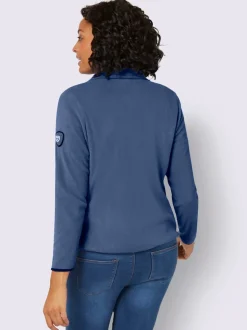Veste polaire douce avec col transformable et poches zippées