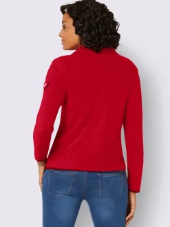 Veste polaire douce avec col transformable et poches zippées
