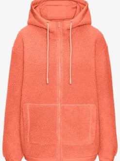 Veste polaire en peluche à capuche