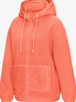 Veste polaire en peluche à capuche