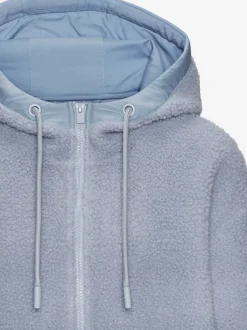 Veste polaire en peluche à capuche