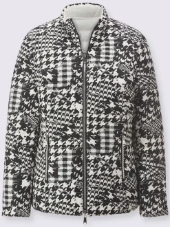 Veste réversible à col montant et manches longues