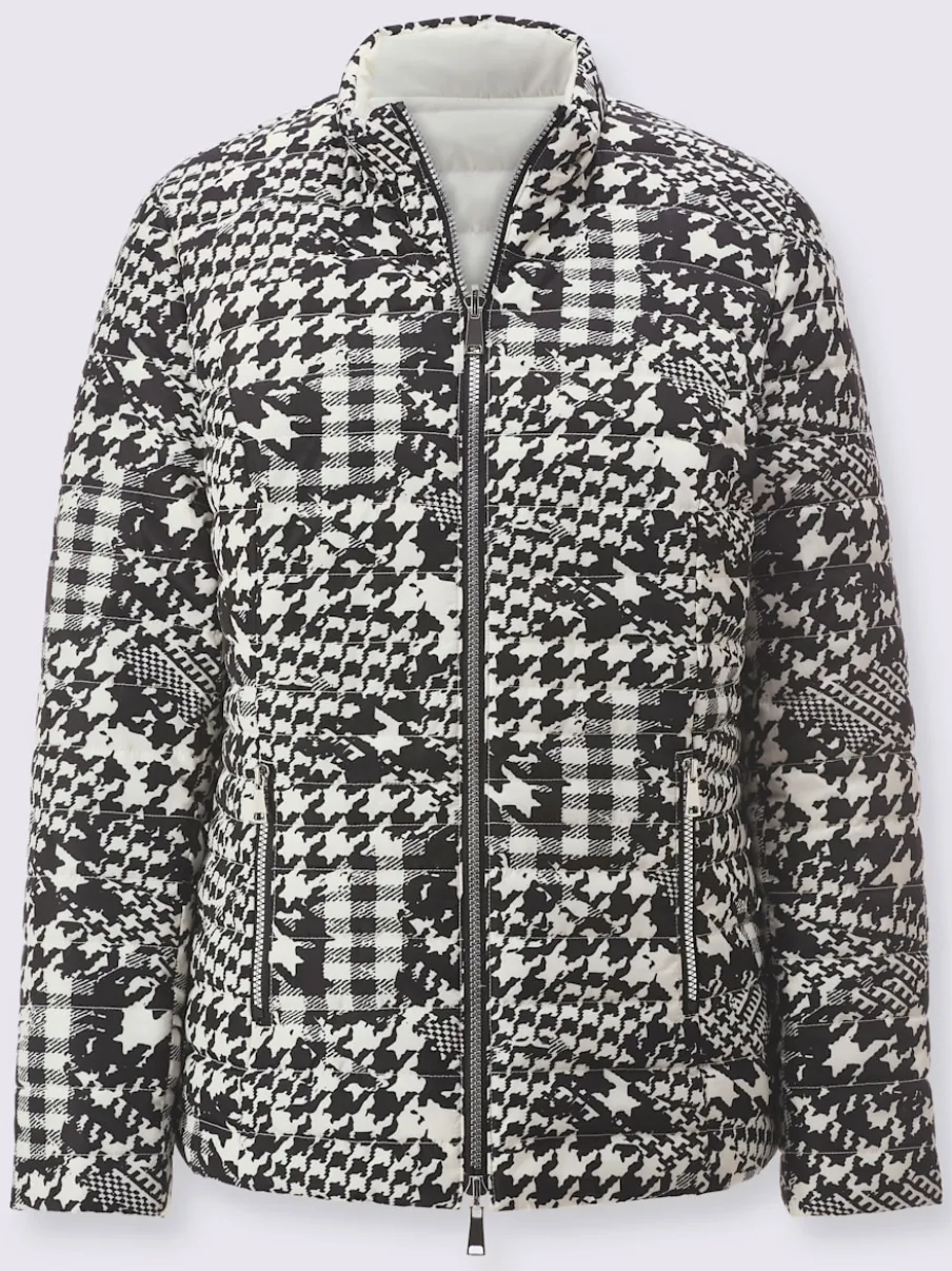 Veste réversible à col montant et manches longues