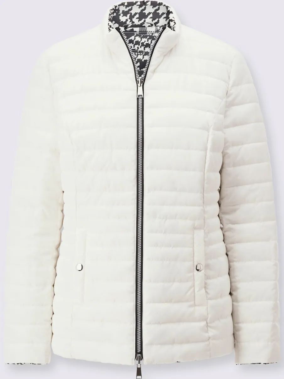 Veste réversible à col montant et manches longues