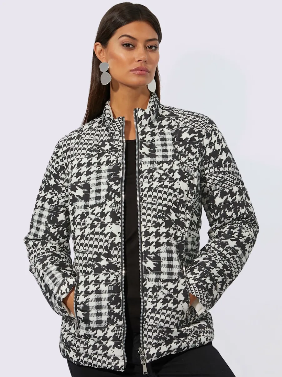 Veste réversible à col montant et manches longues