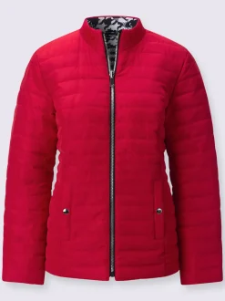 Veste réversible à col montant et manches longues
