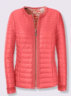 Veste réversible à motifs floraux avec poches et zip