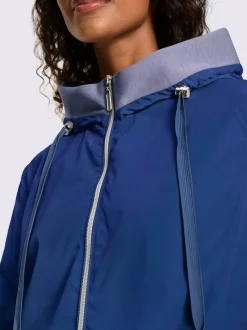 Vestes avec capuche à poches et empiècements jersey