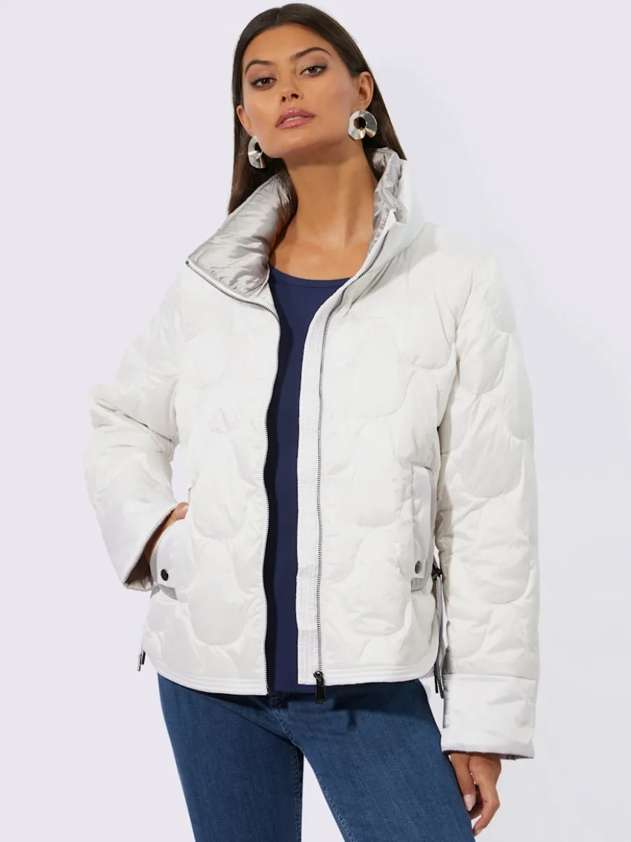 Vestes légères en duvet avec col montant pratique