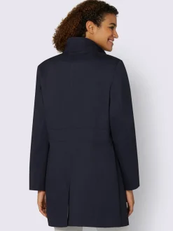 Vestes longues à col transformable avec poches intégrées