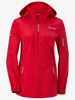 Veste softshell coupe-vent avec capuche amovible pratique