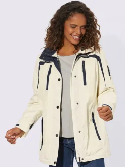 Veste sportive à capuche avec poches à glissière et doublure intérieure