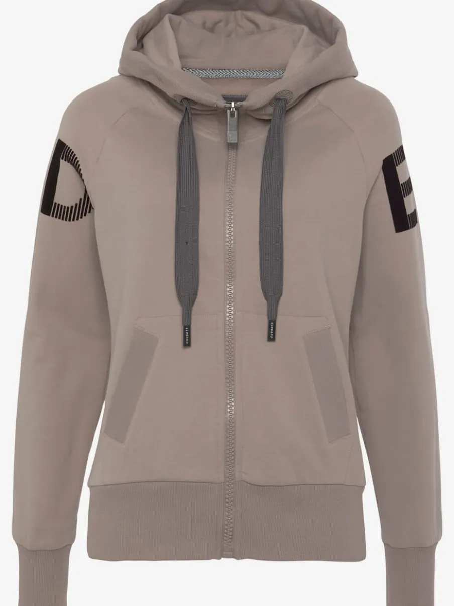 Veste sweat avec capuche de logo imposant et poches