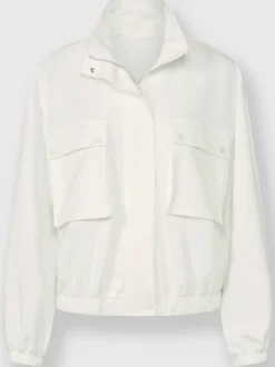 Veste sweat avec col montant et grandes poches