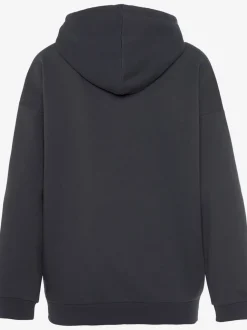 Veste sweat à capuche avec logo brodé et poches fendues