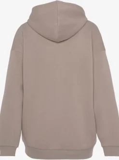 Veste sweat à capuche avec logo brodé et poches fendues