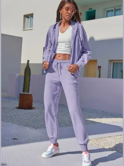 Veste sweat à capuche avec petit imprimé et emblème