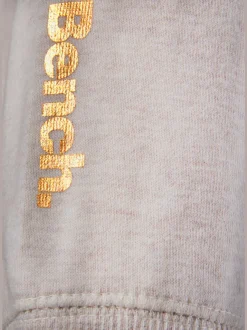 Veste sweat à capuche avec poches latérales et logo imprimé