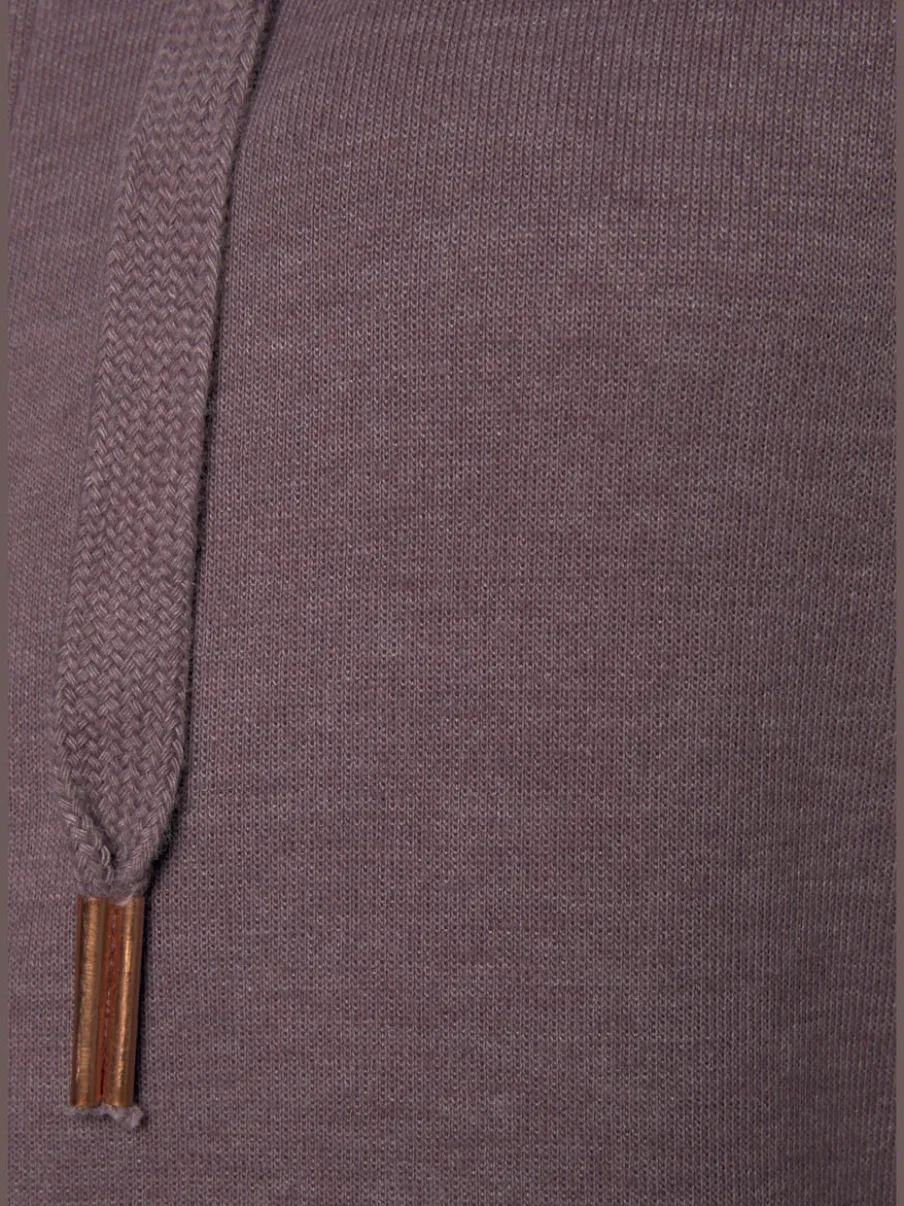 Veste sweat à capuche avec poches latérales et logo imprimé