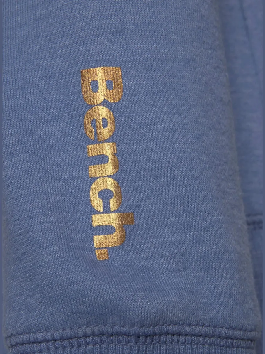 Veste sweat à capuche avec poches latérales et logo imprimé