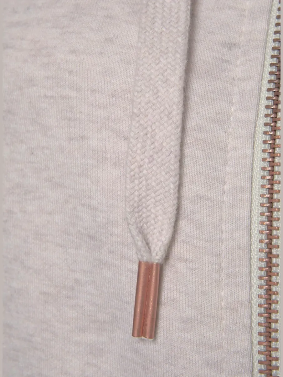 Veste sweat à capuche avec poches latérales et logo imprimé